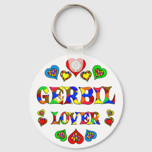 Gerbil Älskare Nyckelring