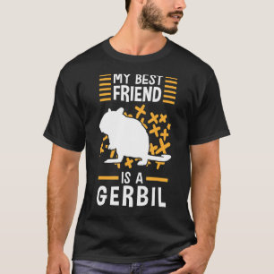 Gerbil är min vän Desert Råtta Rodent Gerbil T Shirt