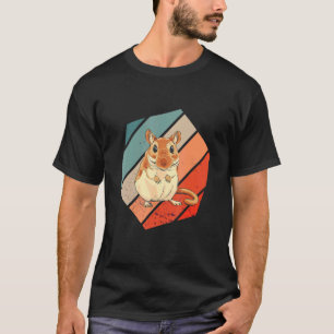 Gerbil Desert Råtta Rodent Gerbil Animal Hexa Retr T Shirt