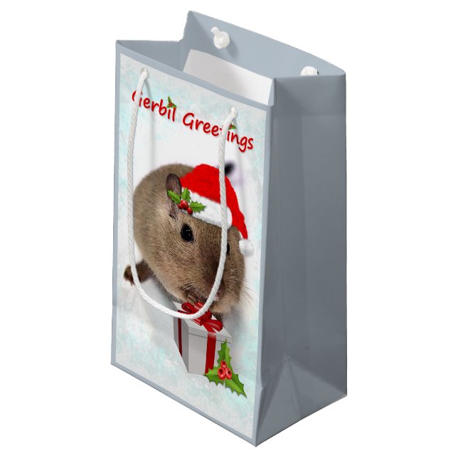 Gerbil Hälsning Gift Bag (Framsidan Vinklad)