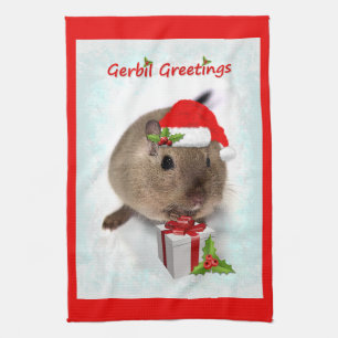 Gerbil Hälsning Kitchen Towel Kökshandduk