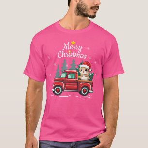 Gerbil jul Lastbil Play Funny Julafton Träd T Shirt