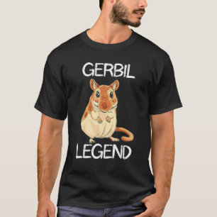 Gerbil Legend Desert Animal Rodent Råtta Gerbil Ow T Shirt
