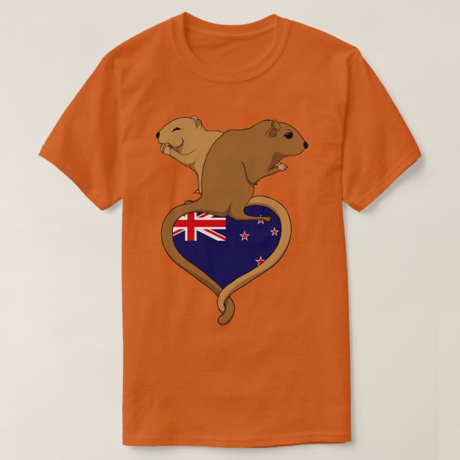 Gerbil New Zealand light T Shirt (Design framsida)