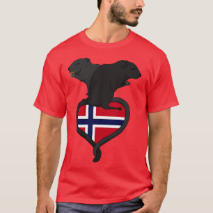 Gerbil Norge mörk T Shirt