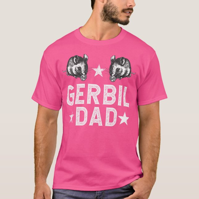 Gerbil Pappa Gerbil Älskare Gerbil Boy Gerbils T Shirt (Framsida)