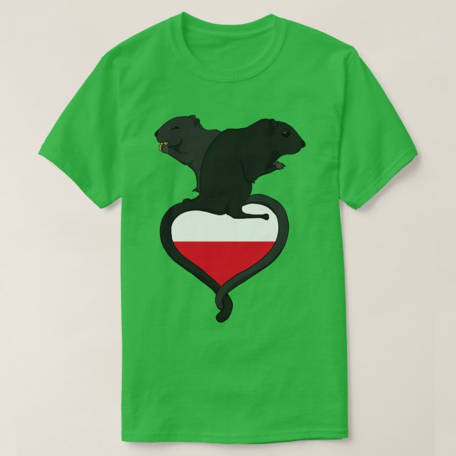 Gerbil Poland mörk T Shirt (Design framsida)