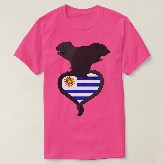 Gerbil Uruguay mörk T Shirt (Design framsida)