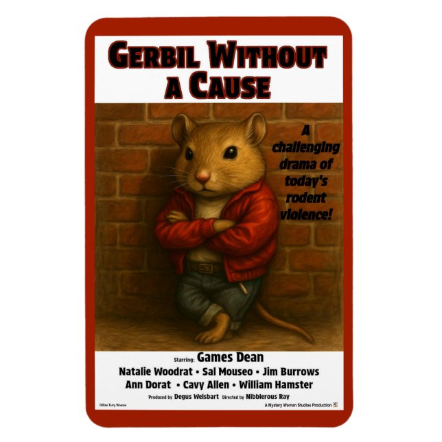 Gerbil Utan Orsak Filmparodi Magnet (Vertikal)