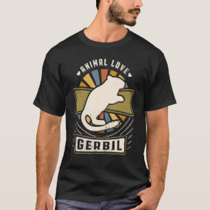 Gerbil Vintage Classic Retro Animal T Shirt