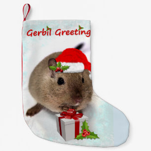 Gerbilhälsningjulstrumpa Liten Julstrumpa