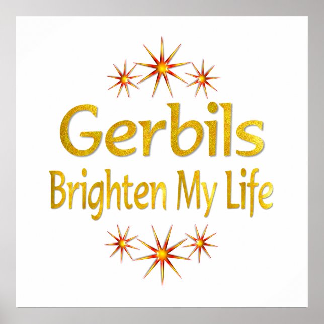 Gerbils Brighten Mitt liv Poster (Framsidan)