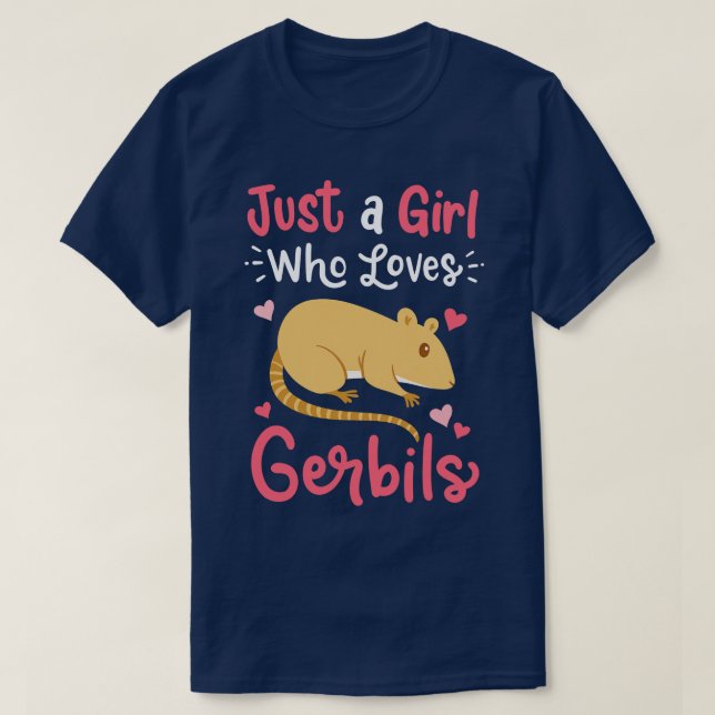 Gerbils Gerbil Älskare 1 T Shirt (Design framsida)