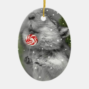 Gerbils juldröm julgransprydnad keramik