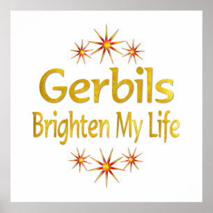 Gerbils ljusnar mitt liv poster