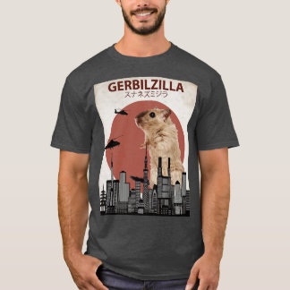 Gerbilzilla Giant Gerbil Monster T Shirt