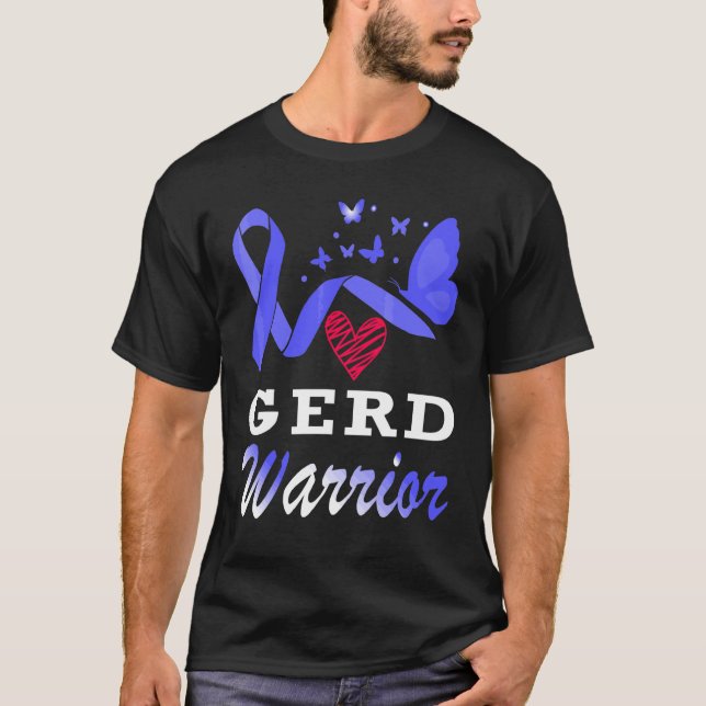 Gerd Warrior Butterfly Awareness Support T Shirt (Framsida)