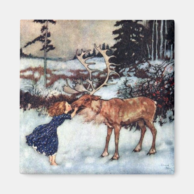 Gerda från Snö Queen Magnet (Framsidan)