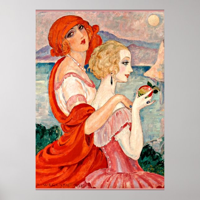 Gerda Wegener - Sur la Route d'Anacapri Poster (Framsidan)