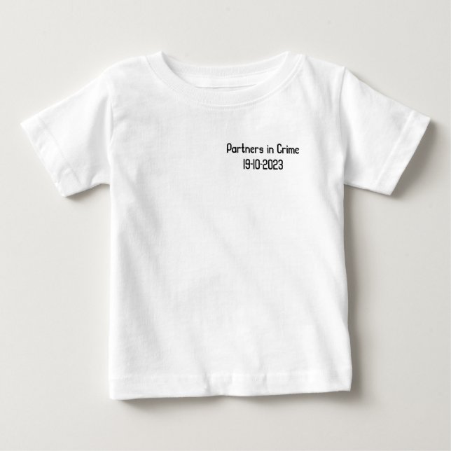 Geregistreerd partnerschap baby op komst t-shirt (Framsida)