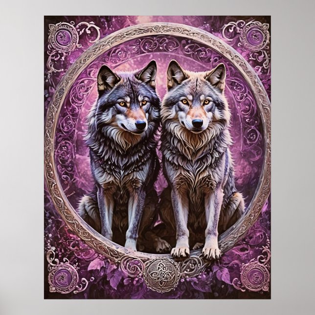 Geri och Freki Poster (Framsidan)