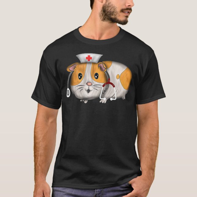 Geriatric Nurse care Healthcare Nursing Pet pig T Shirt (Framsida)