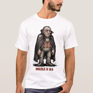 Geriatrisk vampyrhumor åldrig greve Dracula T Shirt