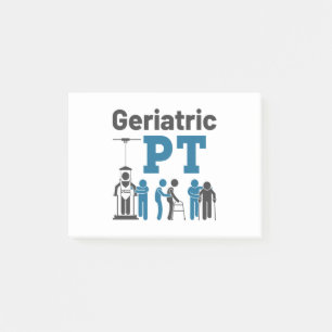 Geriatriskt PT Fysisk terapibehandling Post-it Block