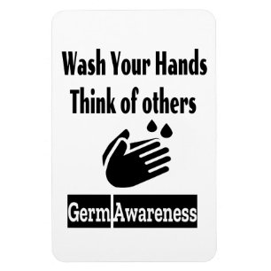 Germ Awareness 4"x6" Photo Magnet