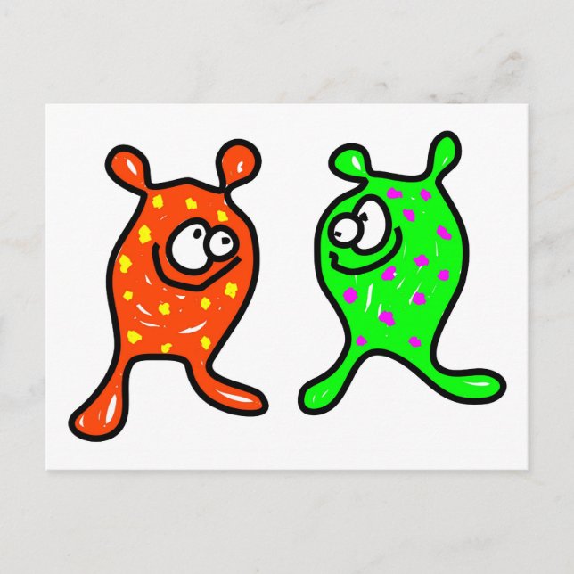 Germ Buddies Vykort (Framsida)