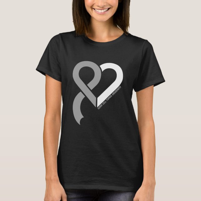 Germ Cell Tumor Awareness Brain Cancer Related T Shirt (Framsida)