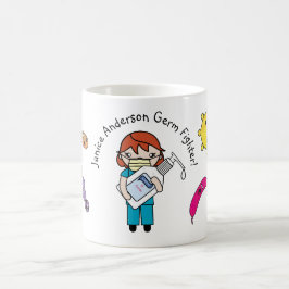 Germ Fighter Cute Rödhårig Personlig Kaffemugg
