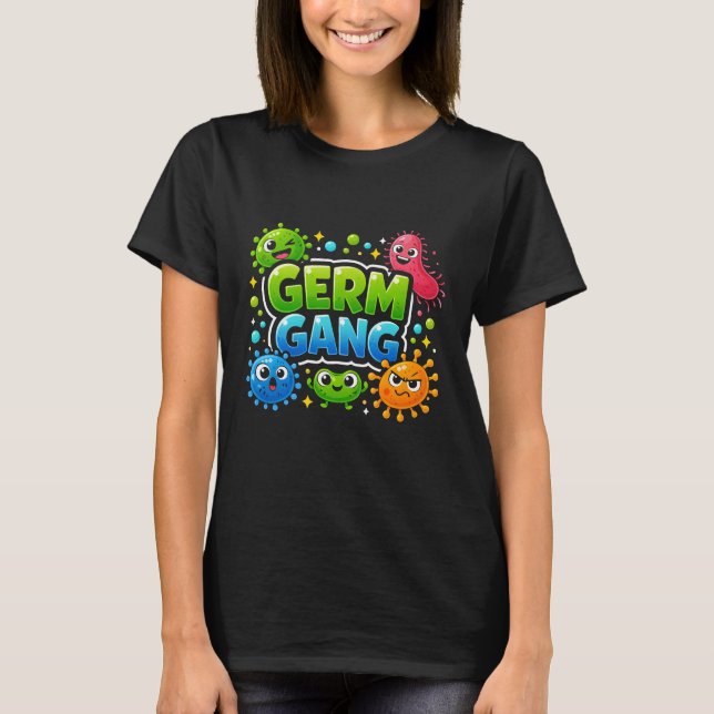 GERM GANG Bakterie Tee Design   (Framsida)