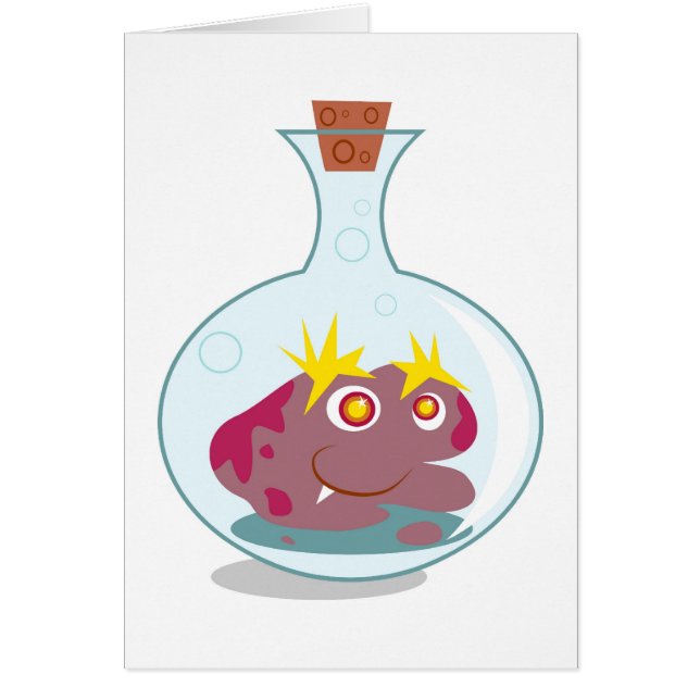 Germ in a Testube Hälsningskort (Framsidan)