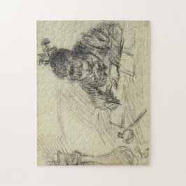 Germaine Hoschedé Writing Monet Fine Art Pussel