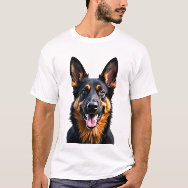 Germam Shepard Hund Pet Owners Gift Memorial T Shirt (Framsida)
