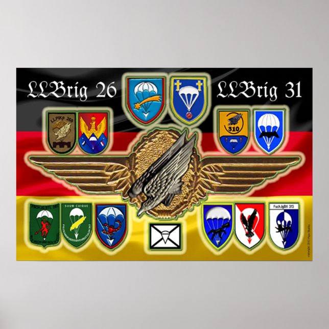 German Airborne Brigade 26 and 31 Poster (Framsidan)
