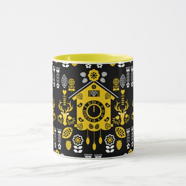 German Bauernmalerei Folk Art Mugg (Center)