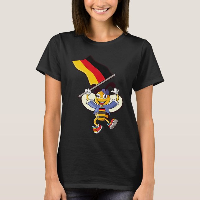 German Bee Germany Fan T Shirt (Framsida)