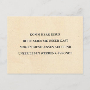 GERMAN BORD PRAYER VYKORT