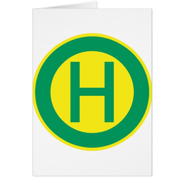 German Bus and Tram Stop sign Haltestelle Hälsningskort (Framsidan)
