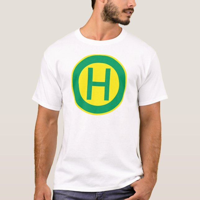 German Bus and Tram Stop sign Haltestelle Tee (Framsida)