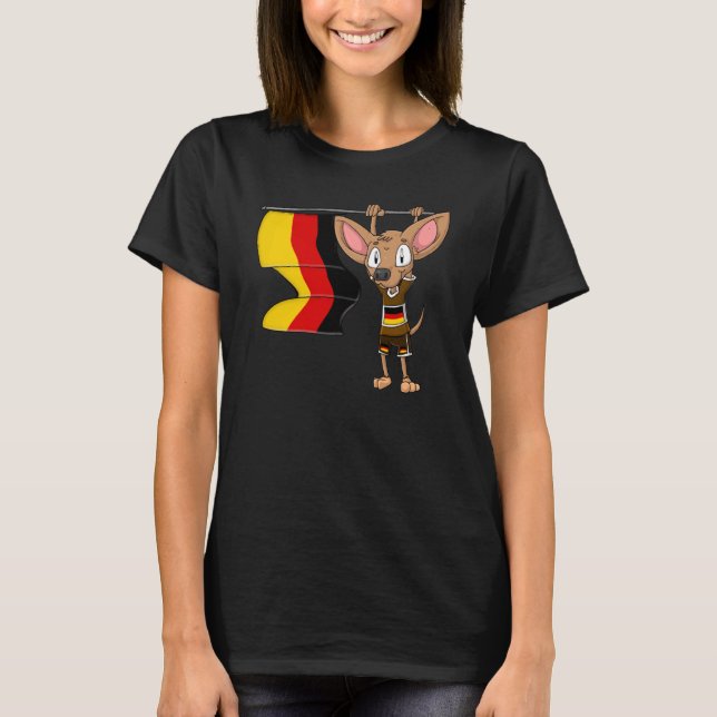 German Chihuahua T Shirt (Framsida)