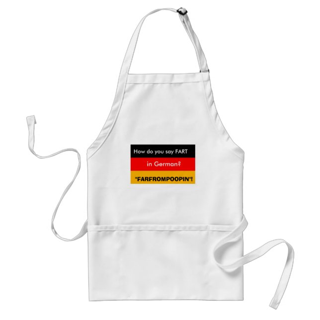 German Fart Apron Förkläde (Framsidan)
