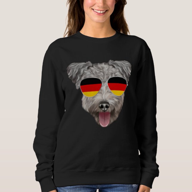 German Flag Pumi Dog Germany Pocket T Shirt (Framsida)