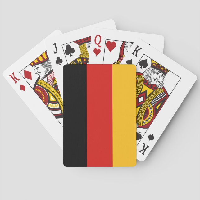 GERMAN FLAGGA FÄRG CASINOKORT (Baksidan)