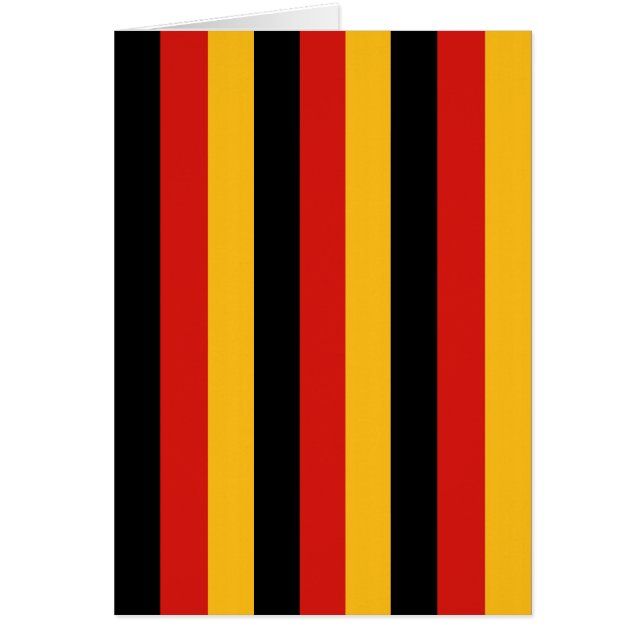 GERMAN FLAGGA FÄRG HÄLSNINGSKORT (Framsidan)