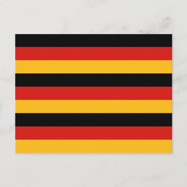 GERMAN FLAGGA FÄRG VYKORT (Framsida)