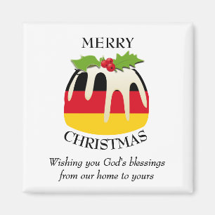 GERMAN FLAGGA jul Pudding Magnet