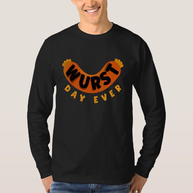 German Germany German Flag Wurst Day Ever Pun 1 T Shirt (Framsida)